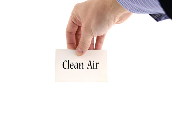 깨끗 한 공기 텍스트 개념 — 스톡 사진