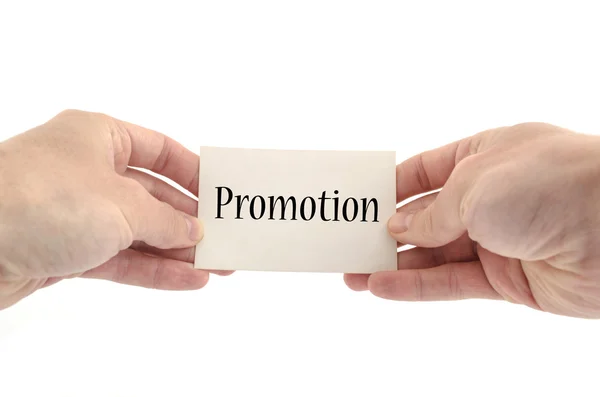 Promotion text koncept — Stockfoto