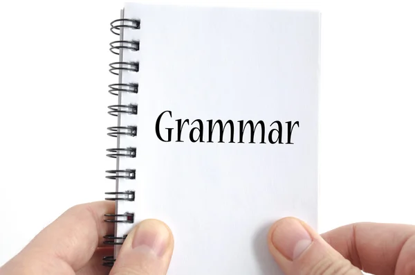 Grammar text concept — Stock Photo, Image