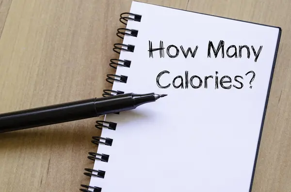 Hoeveel calorieën schrijven op laptop — Stockfoto