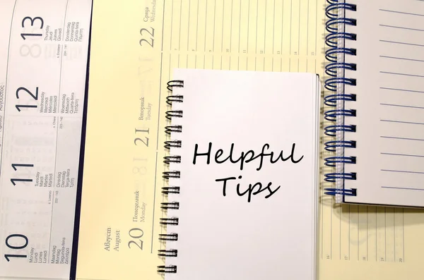 Tips-tip membantu menulis di notebook — Stok Foto