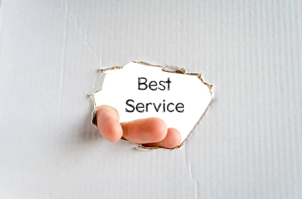 Bestes Service-Textkonzept — Stockfoto