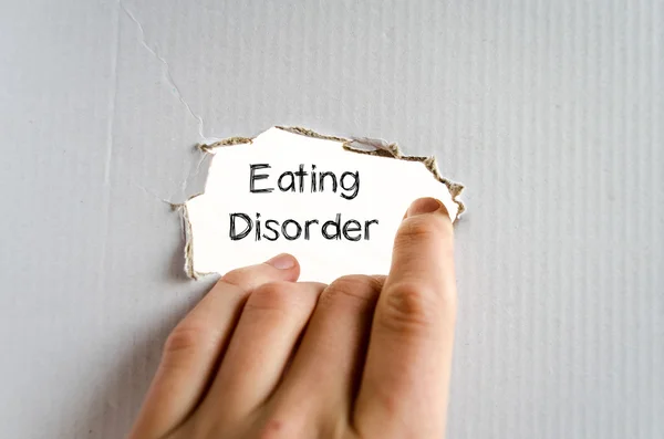 Eating disorder text concept — Stock Photo, Image