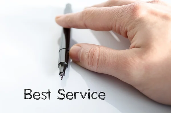 Best service text concept — Stock Photo, Image