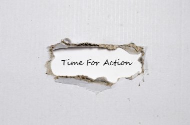 Yırtık kağıt görünen hareket kelime Zamanı