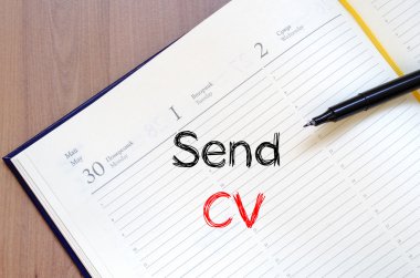 Defter üzerinde CV göndermek