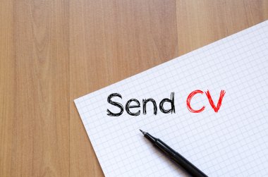 Defter üzerinde CV göndermek