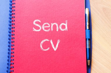 Defter üzerinde CV göndermek