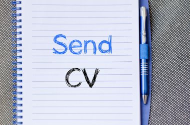 Defter üzerinde CV göndermek