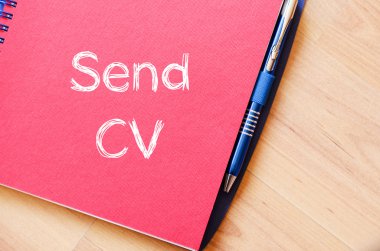 Defter üzerinde CV göndermek