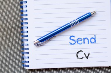 Defter üzerinde CV göndermek