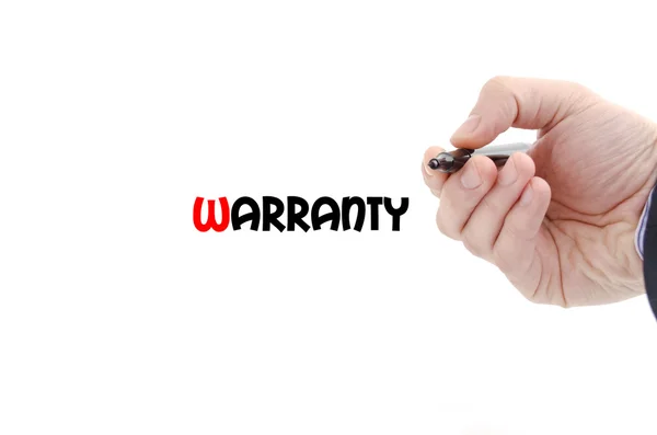 Warranty text concept — Stock Photo, Image