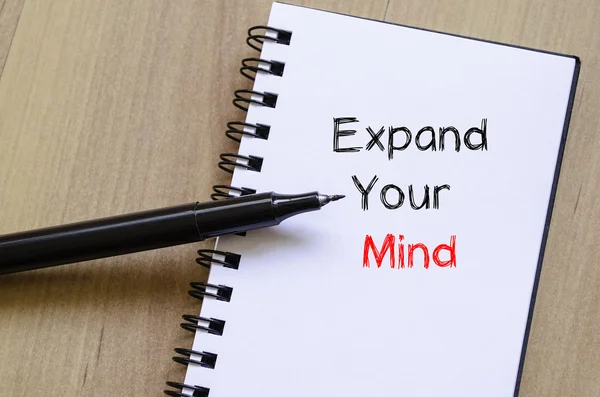 Expand your mind on notebook — Stock Photo, Image