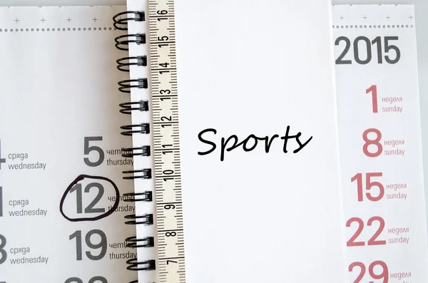 Sport tekst concept — Stockfoto