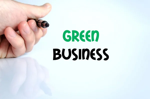 Groene tekst bedrijfsconcept — Stockfoto