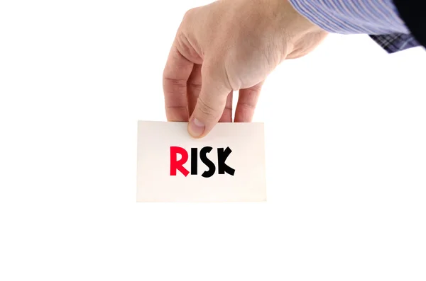Risk text concept — Stock Photo, Image