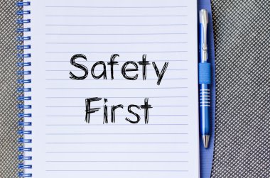 Emniyet ilk metin konsepti dizüstü