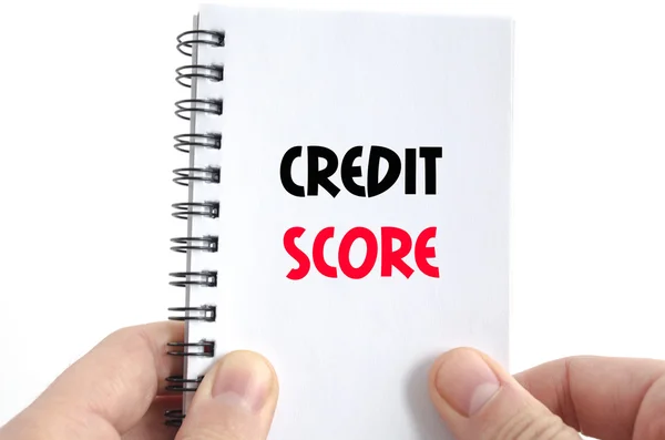 Conceito de texto pontuação de crédito — Fotografia de Stock