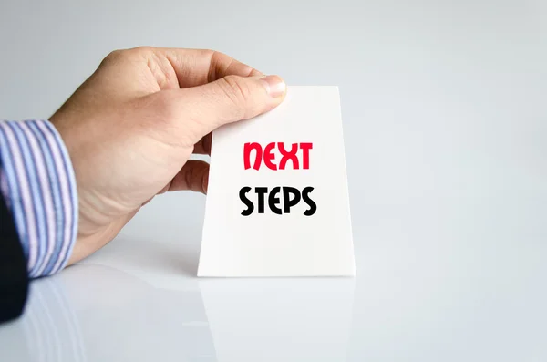 Next steps text concept — Stock Photo, Image