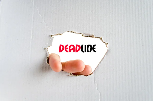 Deadline text concept — Stock Photo, Image