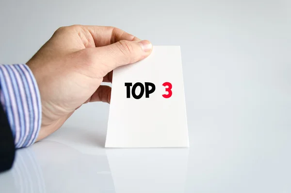 Top 3 concetto di testo — Foto Stock