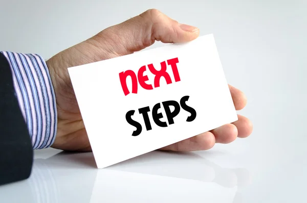 Next steps text concept — Stock Photo, Image