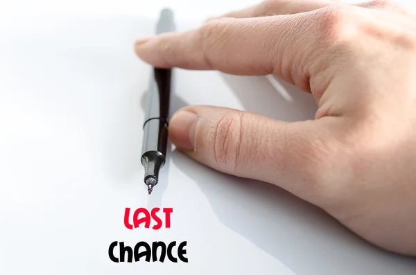 Last chance text concept — Stock Photo, Image