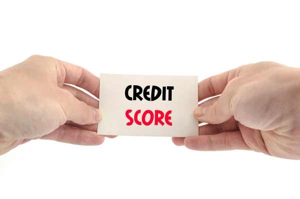 Conceito de texto pontuação de crédito — Fotografia de Stock