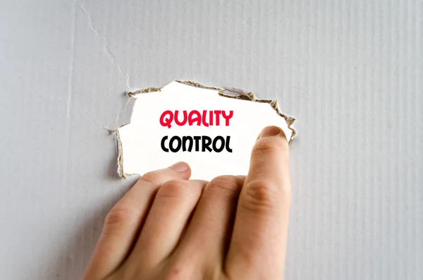 Concepto de texto de control de calidad — Foto de Stock