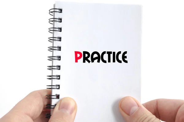 Practice text concept — Stock Photo, Image