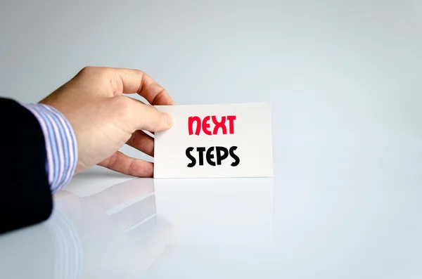 Next steps text concept — Stock Photo, Image