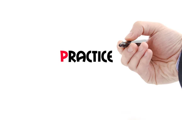 Practice text concept — Stock Photo, Image
