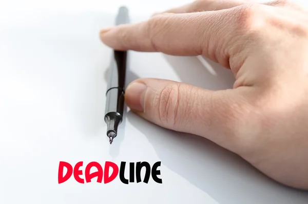 Deadline text concept — Stock Photo, Image