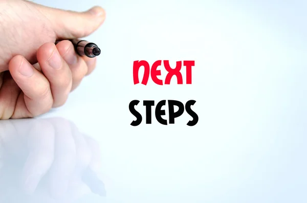 Next steps text concept — Stock Photo, Image