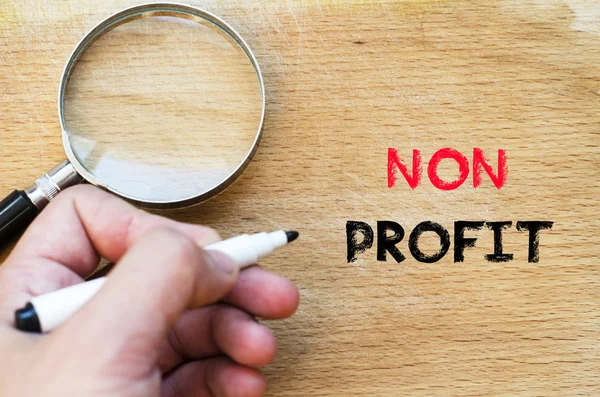 Non-profit tekst concept — Stockfoto