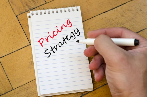 Pricing strategy text concept — Stock Photo, Image