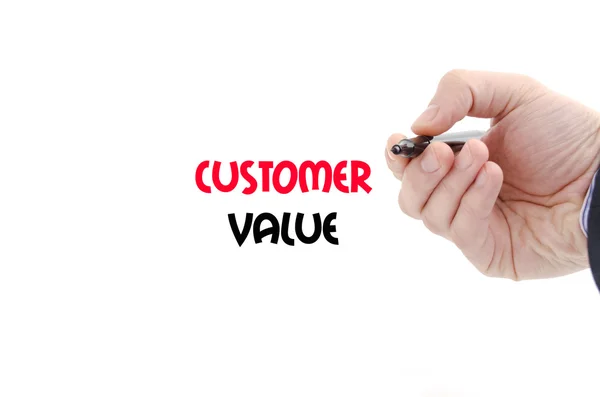 Customer value text concept — Stock Photo, Image