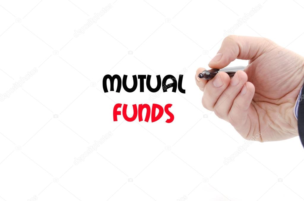 Mutual funds text concept