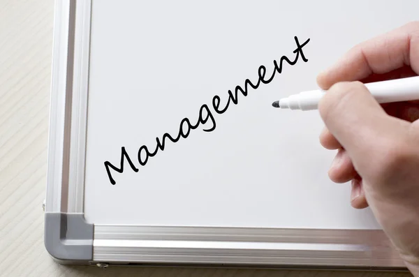 Management auf Whiteboard geschrieben — Stockfoto
