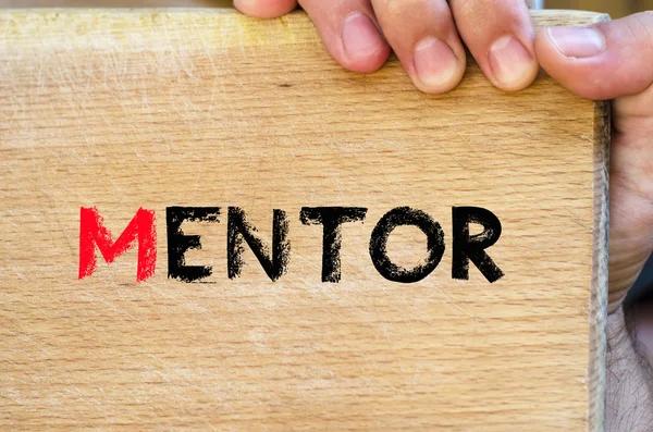 Concepto de texto de mentor — Foto de Stock
