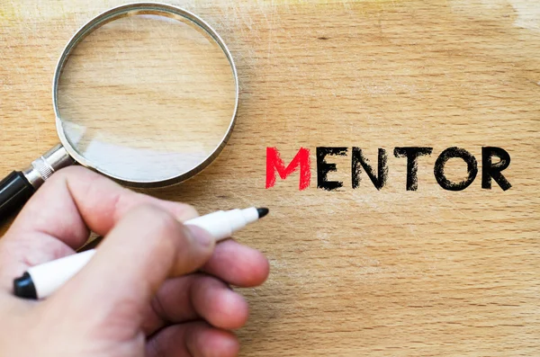 Concepto de texto de mentor — Foto de Stock