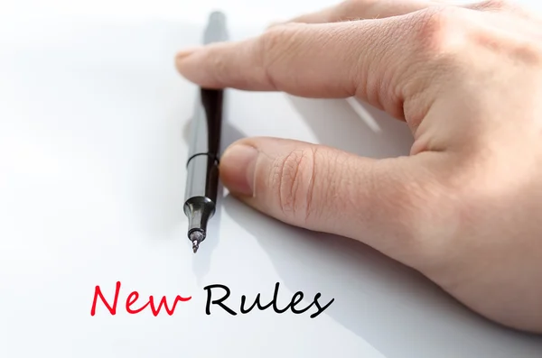 New rules text concept — Stock Photo, Image