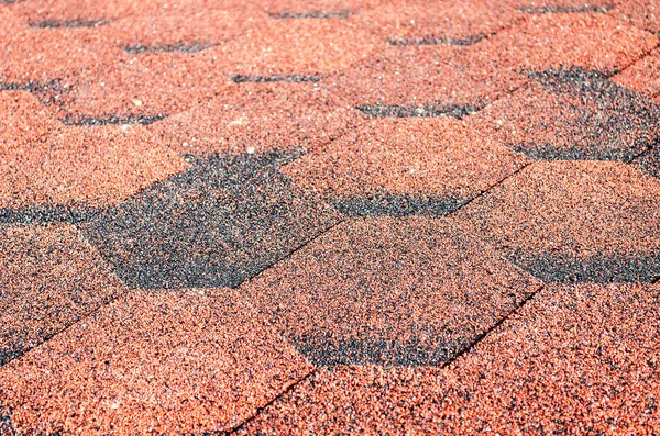 Red asphalt shingle — Stock Photo, Image