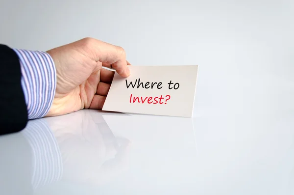 Où investir ? — Photo