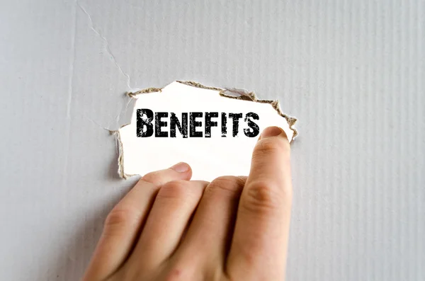 Benefits — Stock Photo, Image