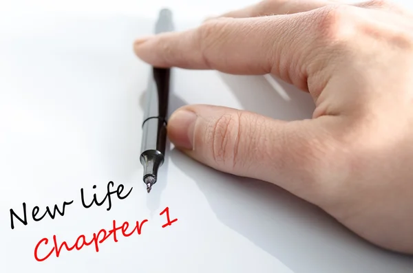 Text concept New life chapter 1 — Stock Photo, Image