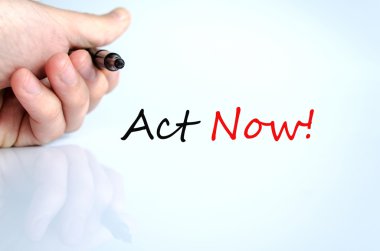 Act Now Concept clipart