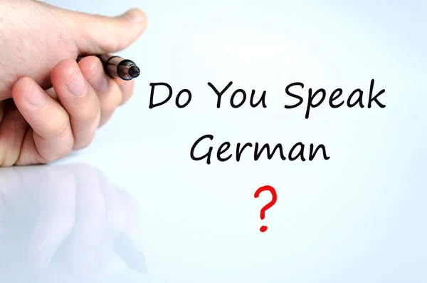 Do You Speak German Concept — Stock Photo, Image