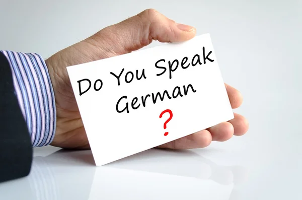 Sprechen Sie deutsch? — Stockfoto
