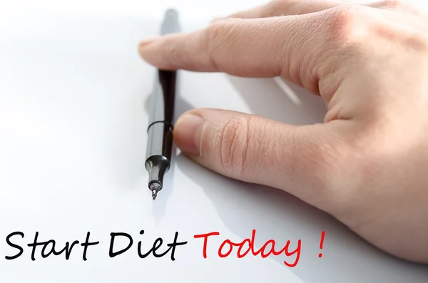 Comece a dieta hoje conceito — Fotografia de Stock